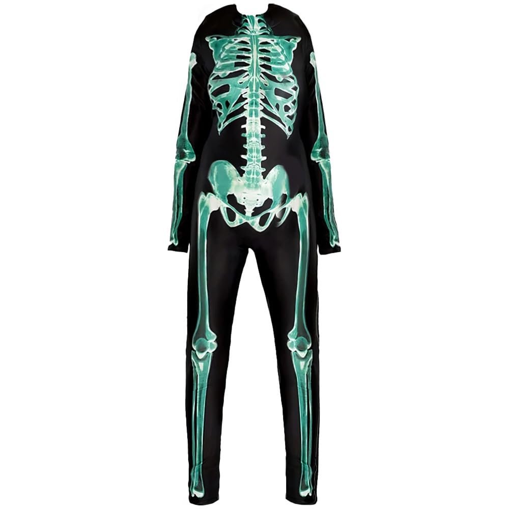 Amscan Skeleton Glow Catsuit Costume For Women - Spooky Chic Costume Ideal For Halloween, Themed Parties & More - 1 Pc.