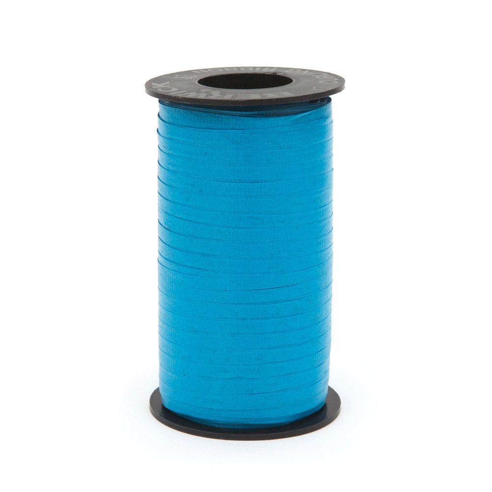 Berwick Splendorette Crimped Curling Ribbon, 3/16-Inch Wide by 500-Yard Spool, Caribbean Blue