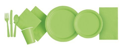 Lime Green Solid Paper Cups - 9 oz (Pack of 14) - Elegant & Eco-Friendly Party Drinkware - Perfect for Birthdays, Showers, & Special Celebrations