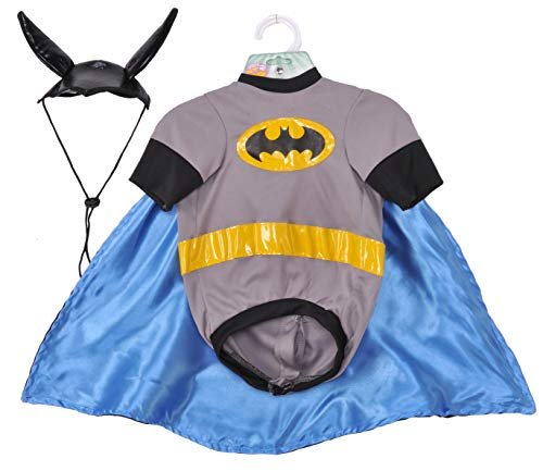 DC Comics Batman Pet Costume Shirt With Cape