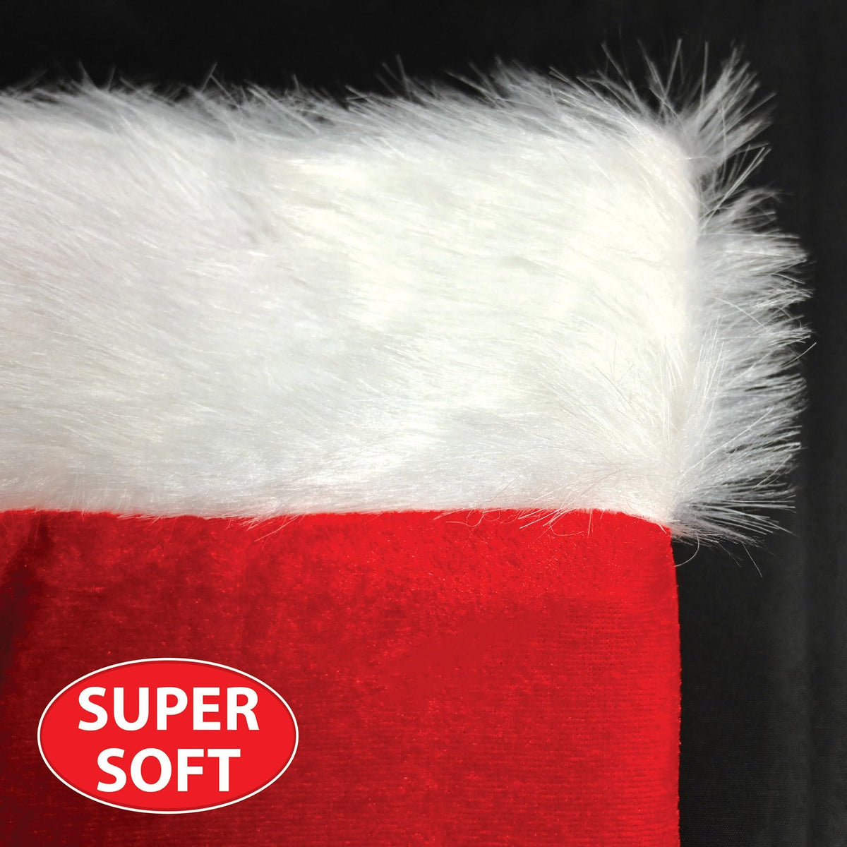 Plush Christmas Stocking Party Accessory (1 count) (1/Pkg)
