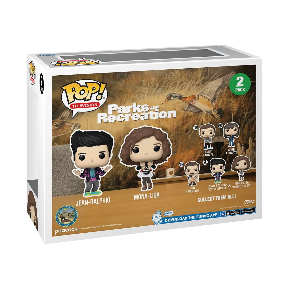 Funko POP! TV: Parks & Recreation 15th Anniversary – Mona & Jean - Jean-Ralphio Saperstein - (2-Pack) - Collectable Vinyl Figure - Gift Idea - Official Merchandise - for Kids & Adults - TV Fans