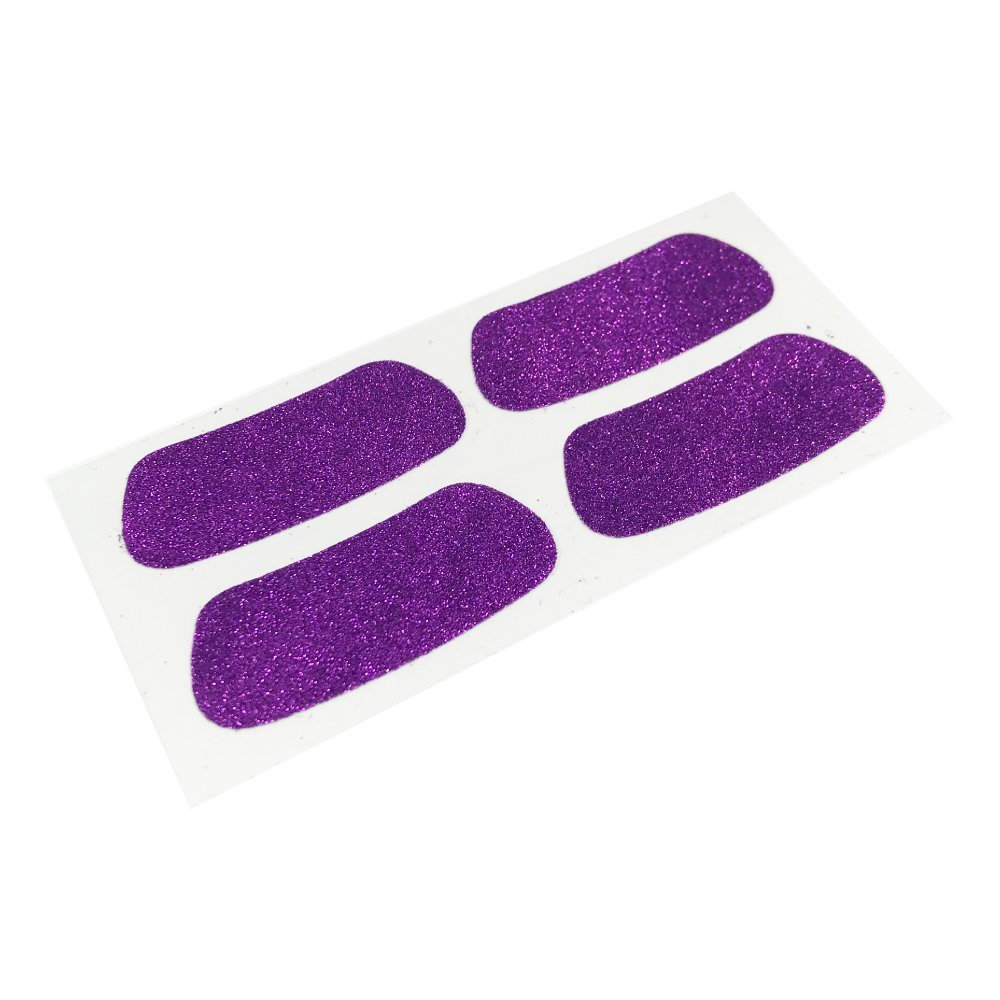 EyeBlack Glitter (6 Pairs or 12 Strips) - Perfect for Soccer, Football, Softball, Baseball and Sporting Events (Purple)