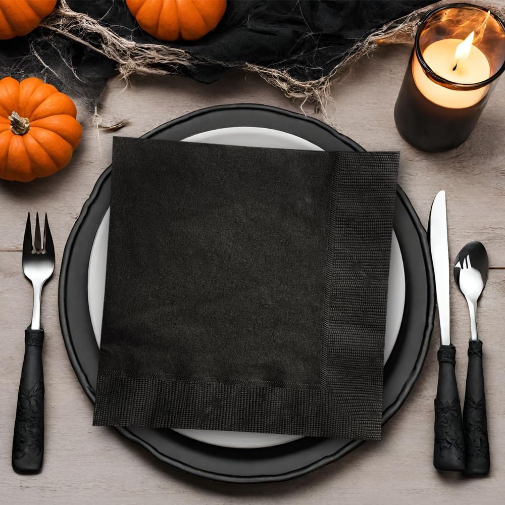 Gold Solid Beverage Napkins - (Pack of 20) - Elegant & Durable Design - Perfect for Parties, Events & Celebrations