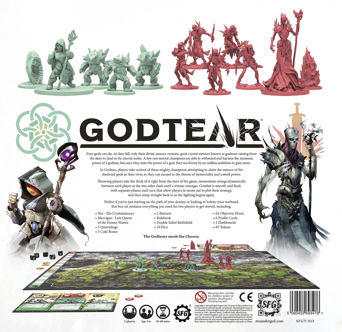 GodTear: Eternal Glade Starter Set Board Game with 12 Detailed Miniatures, Tabletop Combat Game (2 Players)