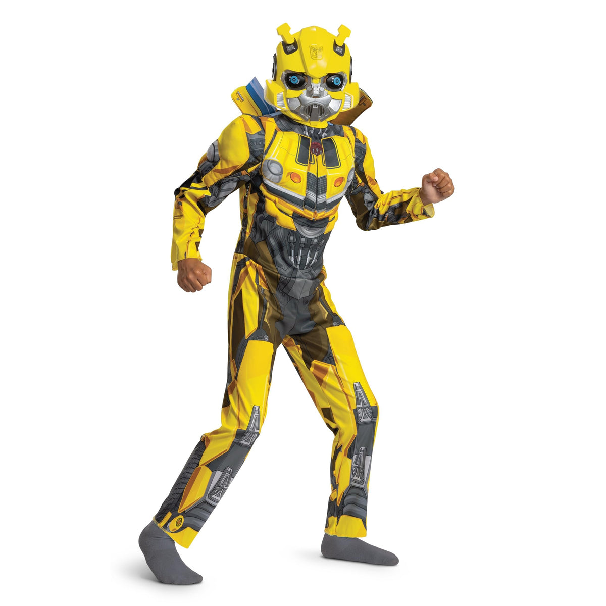 Disguise Bumblebee Muscle Costume for Kids, Official Transformers Rise of the Beasts Padded Costume and Mask