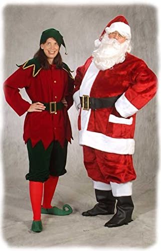 Exquisite Burgundy Velvet Santa Suit Jacket Size 50-56 Halco Claus #7096 Zipper Coat Satin Lined Pants Hat Belt Boot Tops Gloves Full Costume Set Outfit