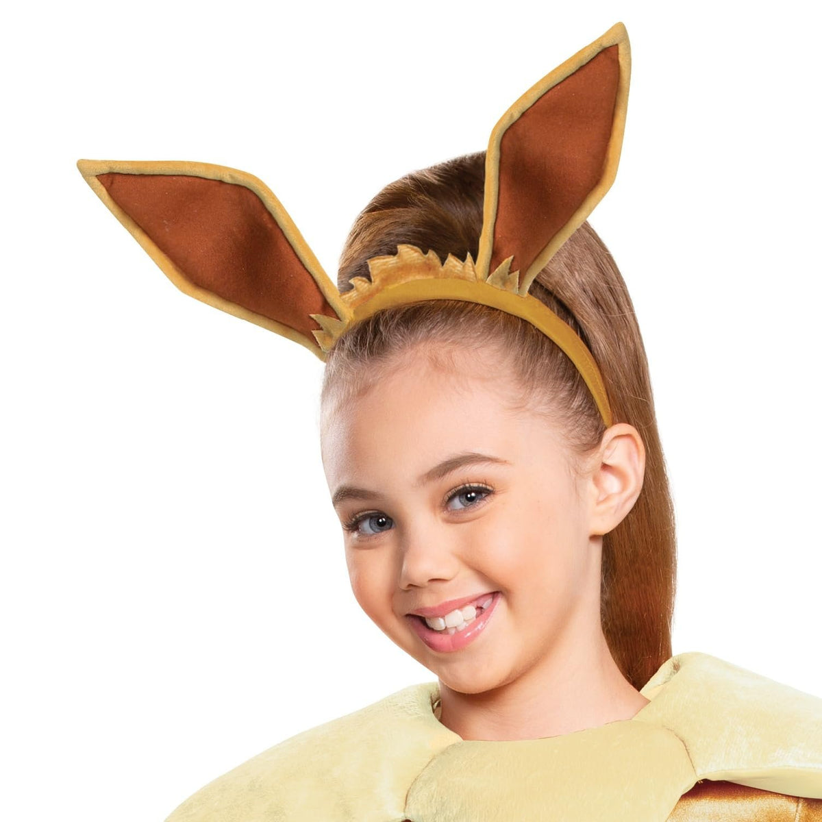 Disguise Pokemon Eevee Costume for Kids, Girls Deluxe Character Outfit, Child Size Large (10-12), Brown
