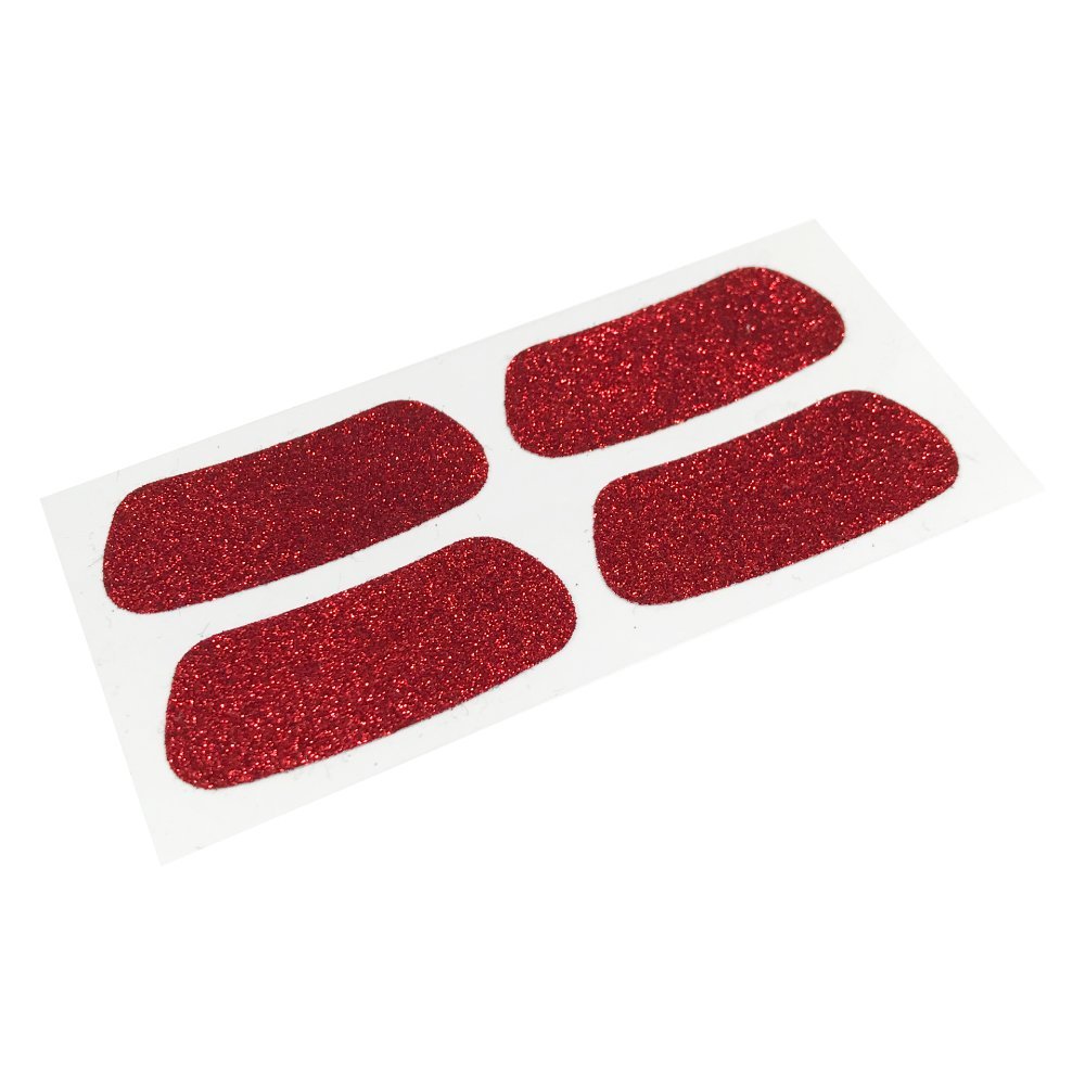 EyeBlack Glitter (6 Pairs or 12 Strips) - Perfect for Soccer, Football, Softball, Baseball and Sporting Events (Purple)