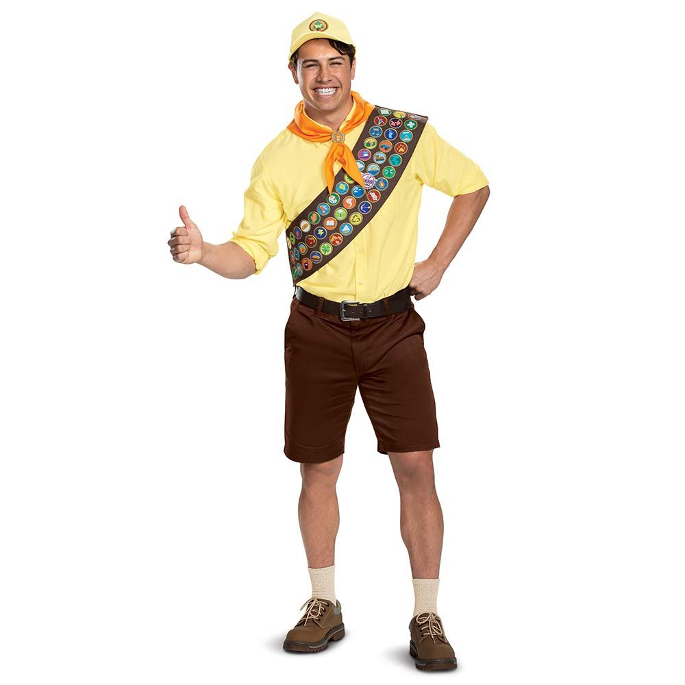 Disguise Men&#39;s Disney Pixar Up Russell Costume Accessory Kit, Adult Size