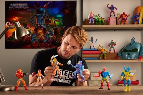 Mattel Masters of the Universe Origins Cartoon Collection Action Figure & Accessories Set, Spikor 5.5-inch Collectible Toy with Mini-Comic