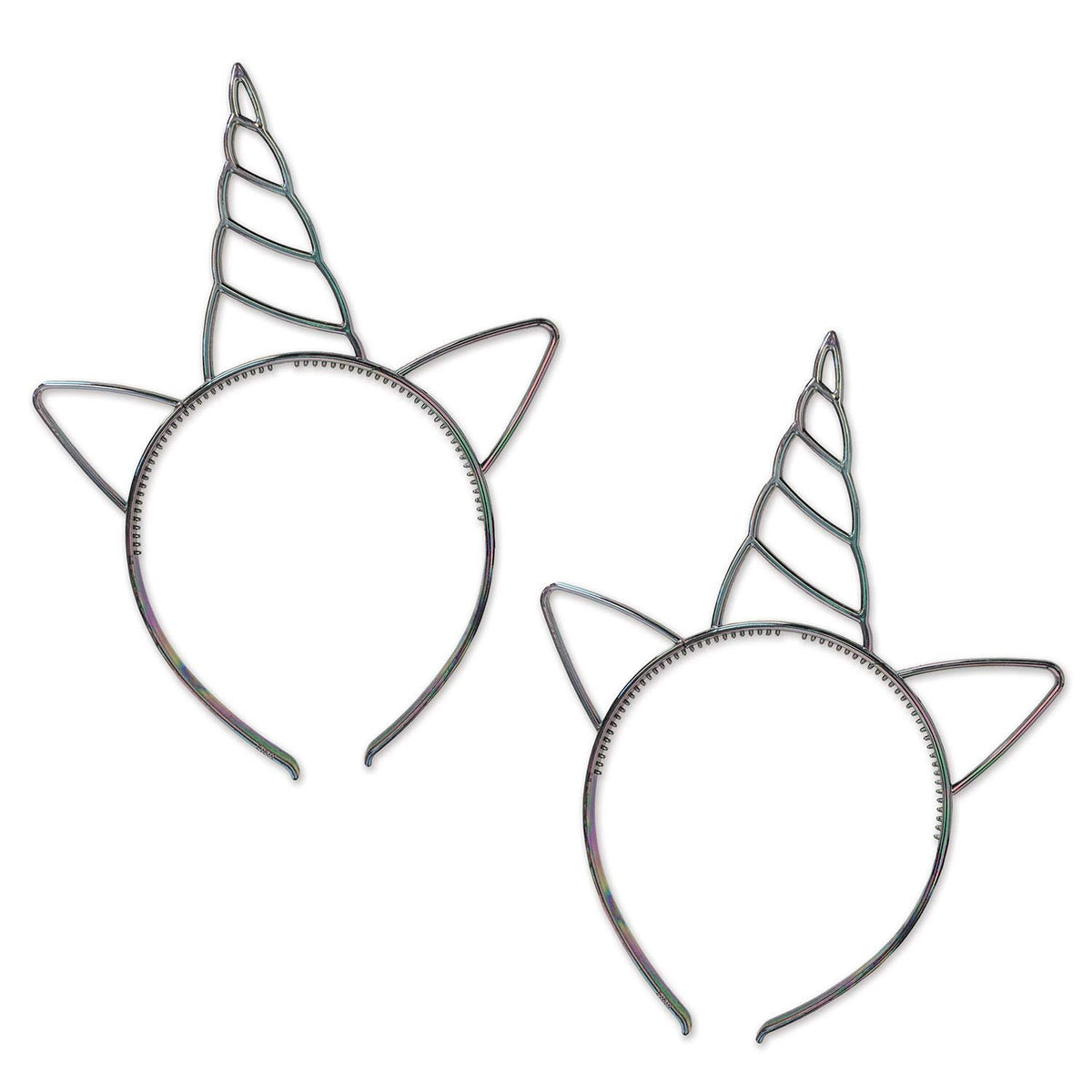 Unicorn Horn Headbands | Silver | 2 Pcs.