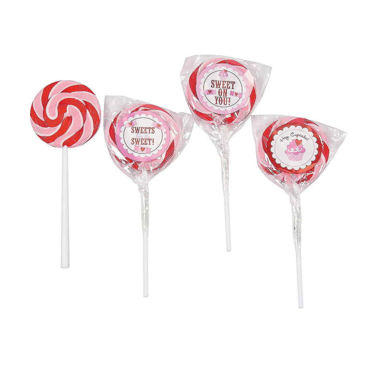 Small Rainbow Swirl Pop Suckers (24 pack - individually wrapped lollipops) Birthday, Party and Event Candy