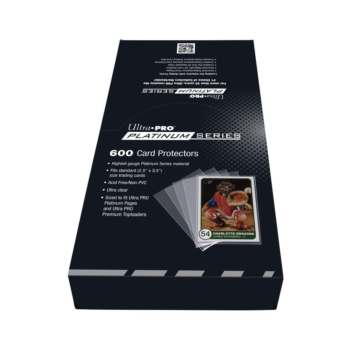 Ultra PRO - 600 ct. Standard Size Card Protector Sleeves 2½ in. x 3½ in (Platinum Series) - Protect your Valuable Collectible Trading Cards, Sports Cards and Gaming Cards from Wear and Tear