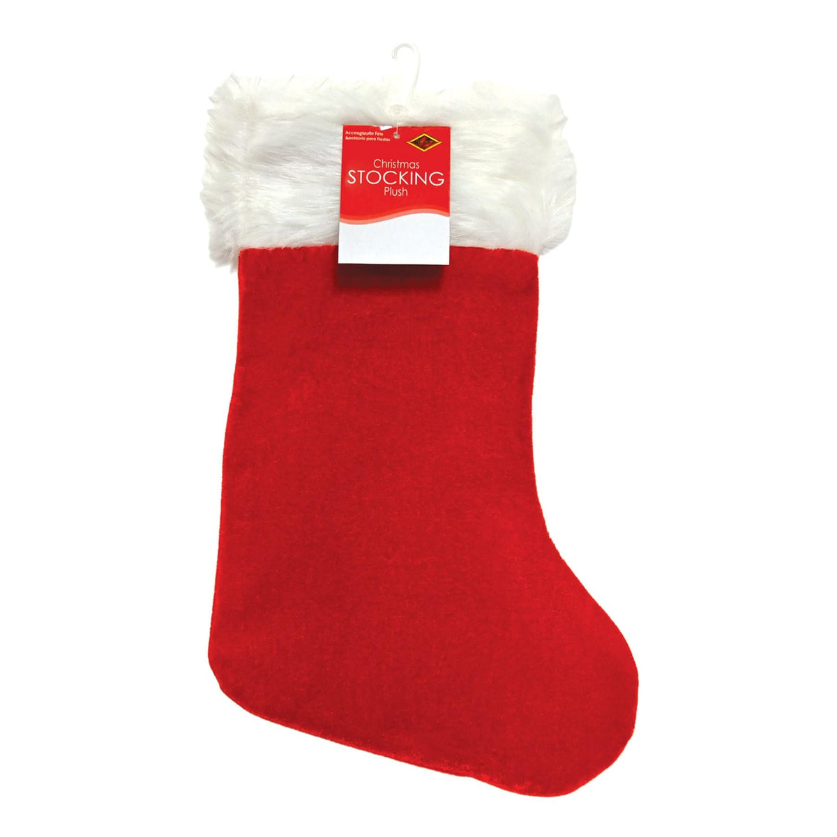Plush Christmas Stocking Party Accessory (1 count) (1/Pkg)