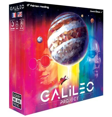 Galileo Project | Family Board Game for Adults and Teens | Ages 14+ | 2 to 4 Players | 45 Minutes