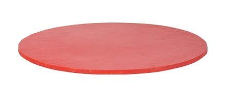 Kwik-Covers 36" Round Fitted Plastic Table Covers, Bundle of 5 (Red)