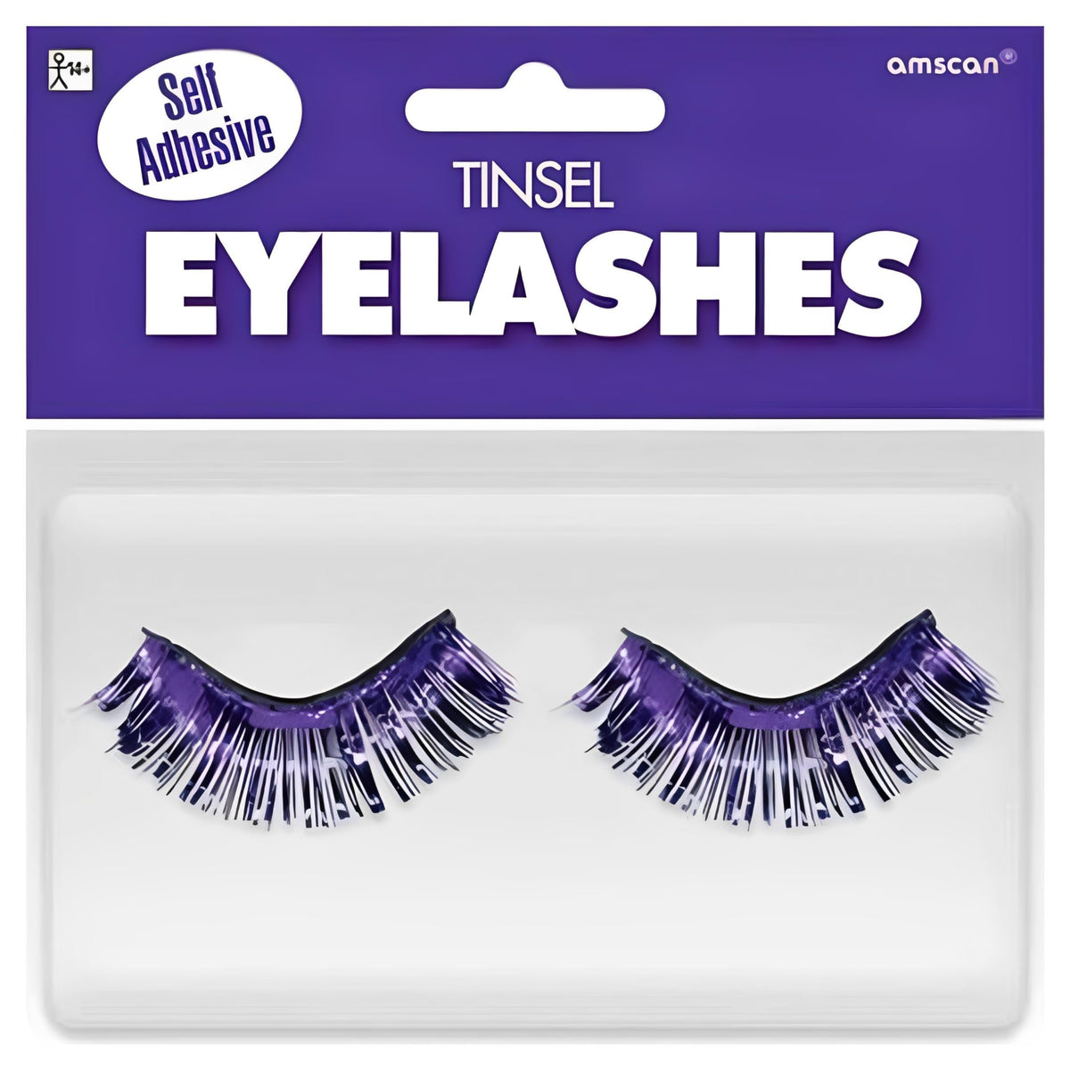 Red Tinsel Eyelashes (1/2&quot; x 1&quot;) - Perfect for Parties, Costumes &amp; Celebrations