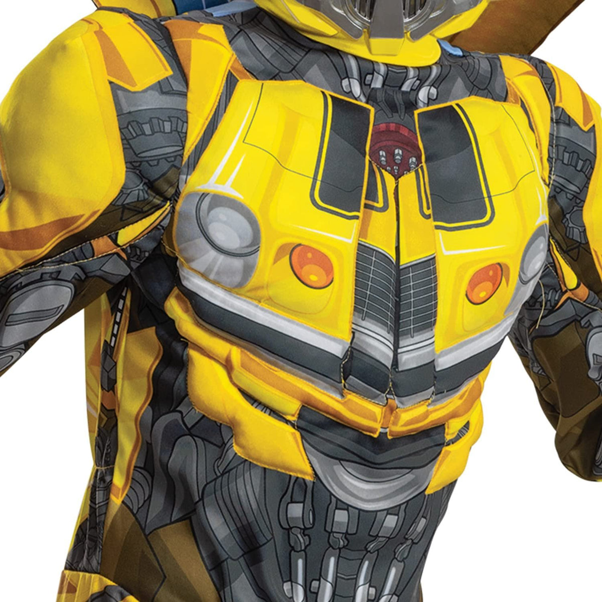Disguise Bumblebee Muscle Costume for Kids, Official Transformers Rise of the Beasts Padded Costume and Mask