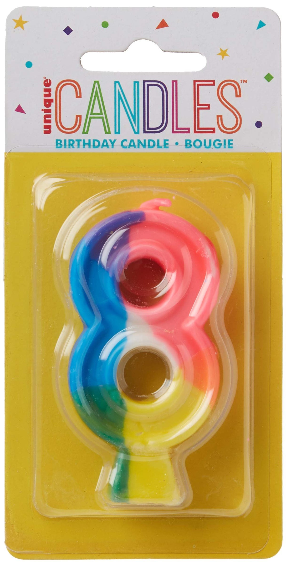 Rainbow Birthday Candle