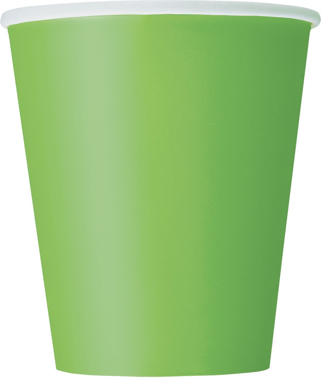Lime Green Solid Paper Cups - 9 oz (Pack of 14) - Elegant & Eco-Friendly Party Drinkware - Perfect for Birthdays, Showers, & Special Celebrations