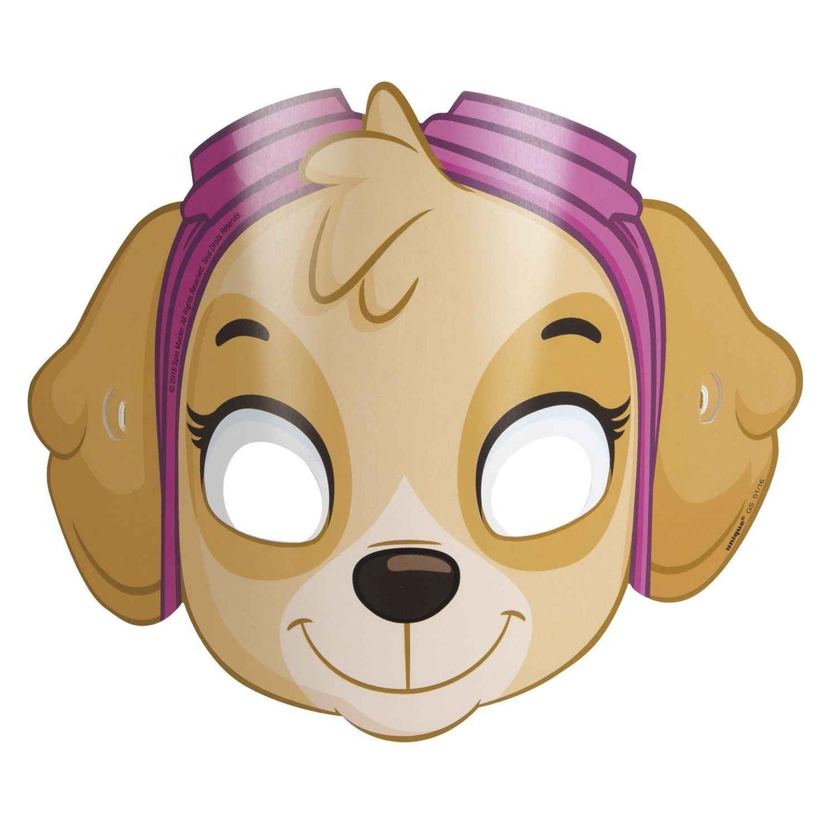 Assorted Paw Patrol Party Paper Masks (Pack Of 8) - Durable & Fun Party Favors & Gifts For Kids, Great For Themed Parties & Events - One Size Fits Most