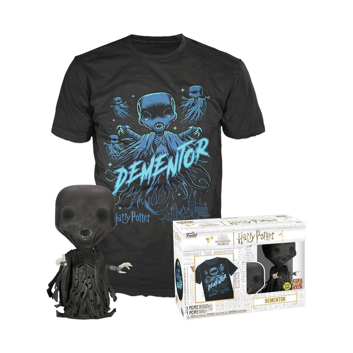 Funko Pop! &amp; Tee: Harry Potter - Dementor - M
