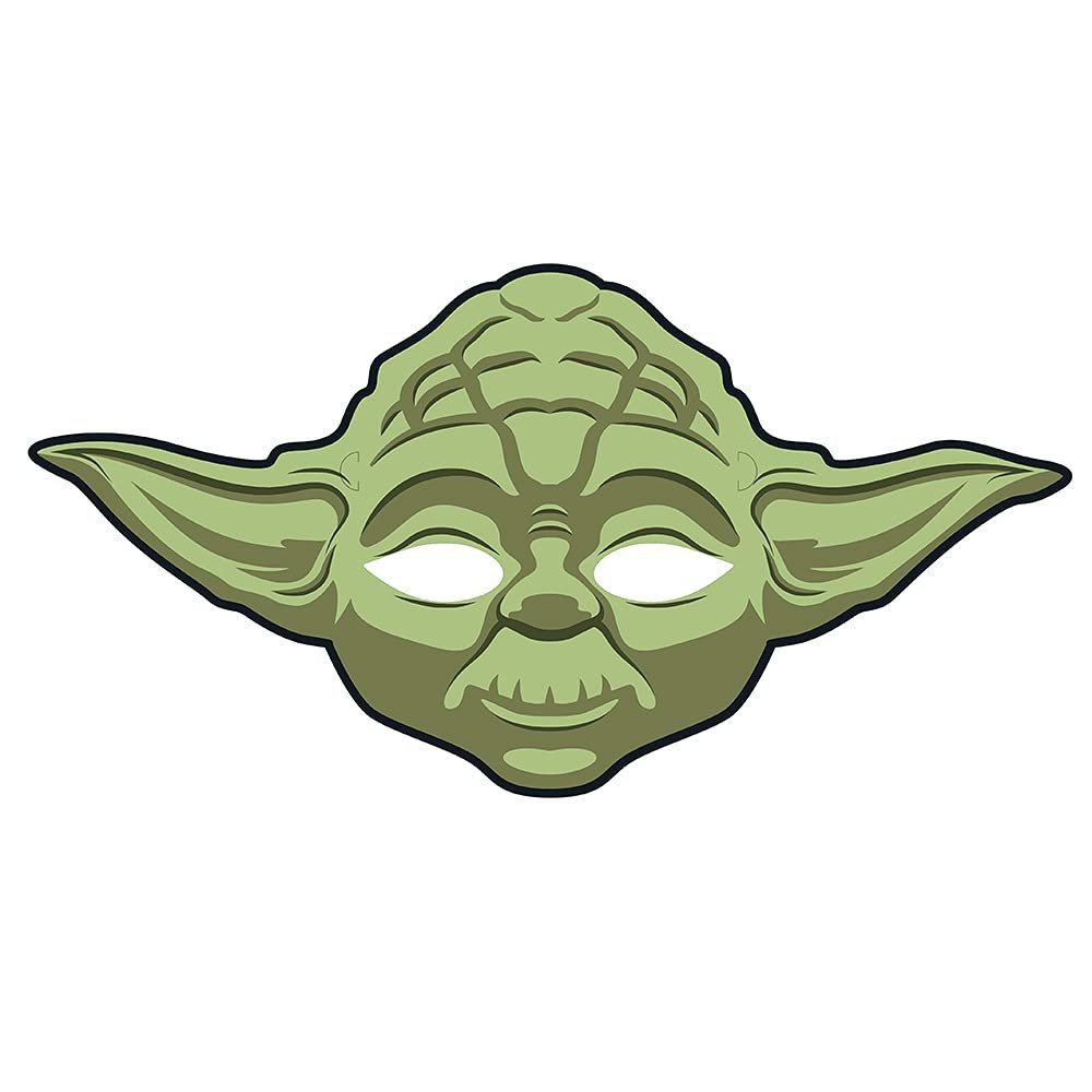 Multicolor Star Wars Classic Party Masks (8 Count) - Iconic & Eco-Friendly Material, Perfect for Epic Themed Parties & Galactic Celebrations