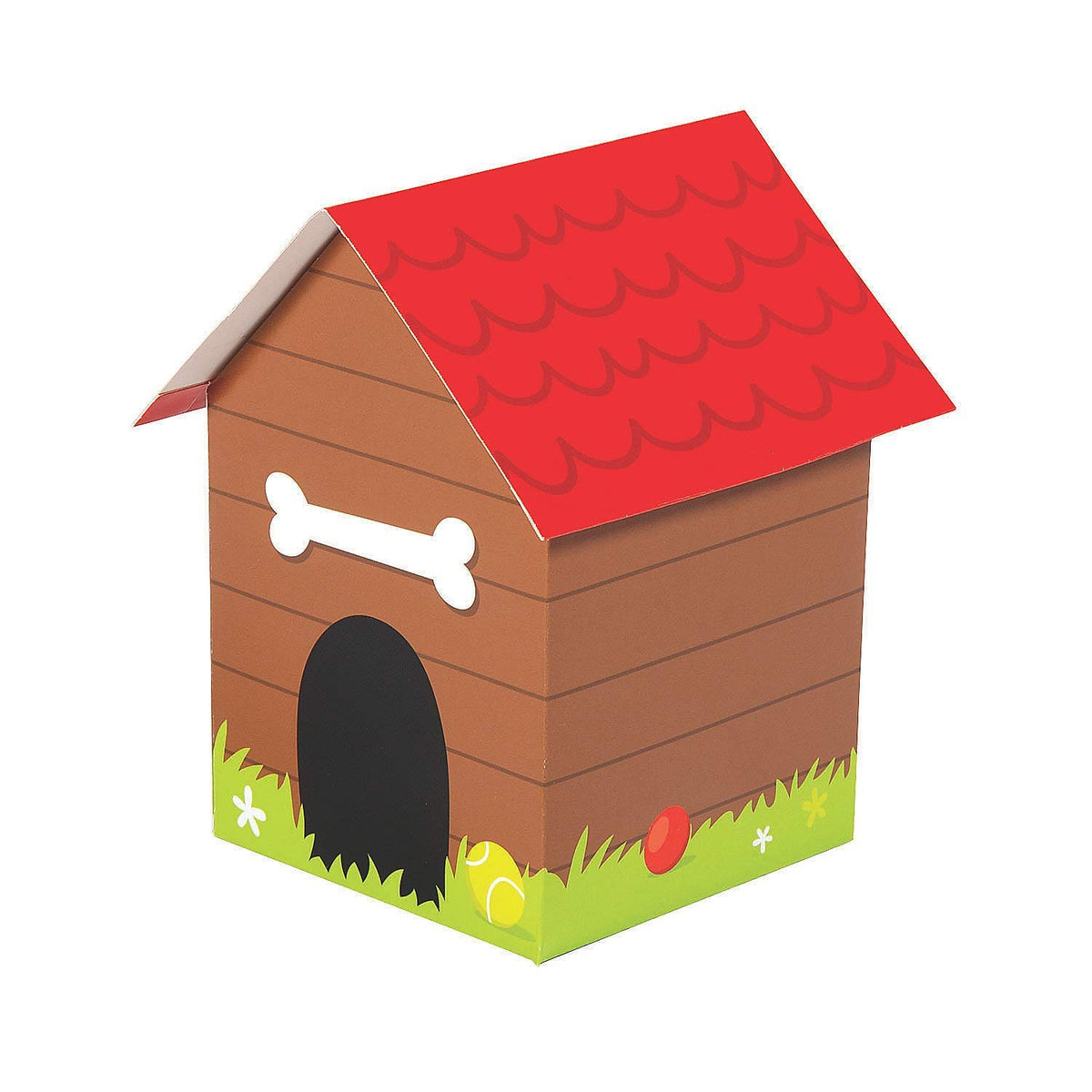 Fun Express Doghouse Treat Boxes - Dog Party Favor Supplies - 12 Pieces