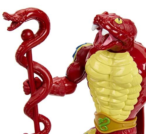 Masters of the Universe Origins Action Figure & Accessory, Rise of Snake Men Rattlor, Articulation & Mini Comic Book, 5.5 inch