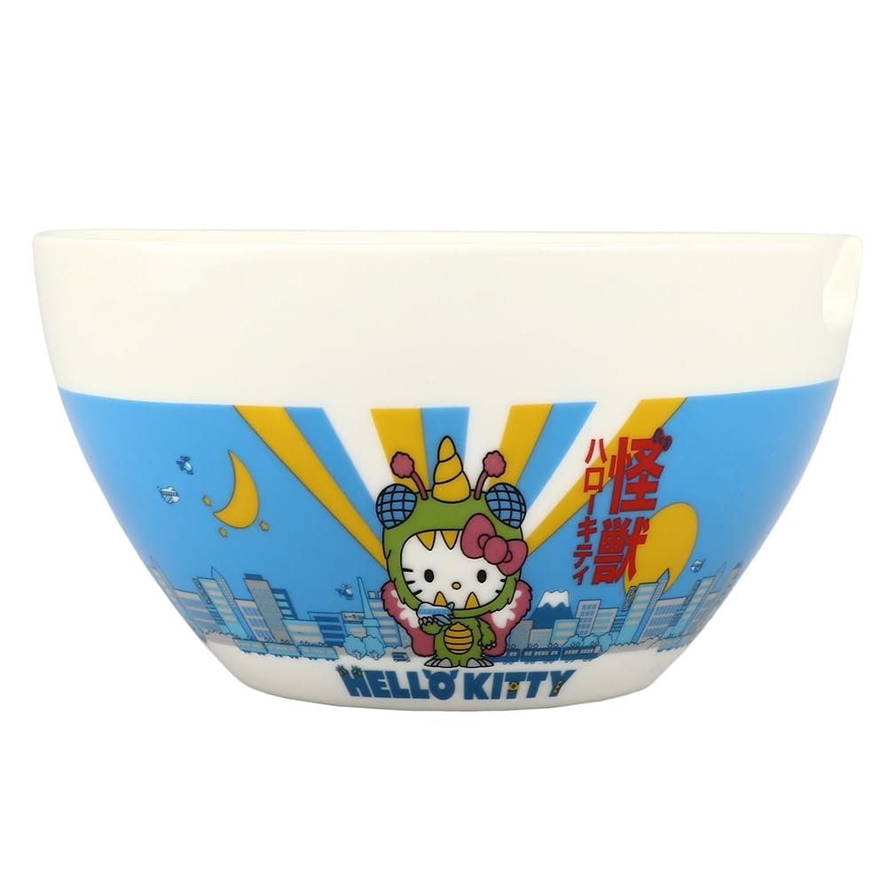 Hello Kitty Kaiju Ceramic 20 oz Ramen Bowl with Chopsticks