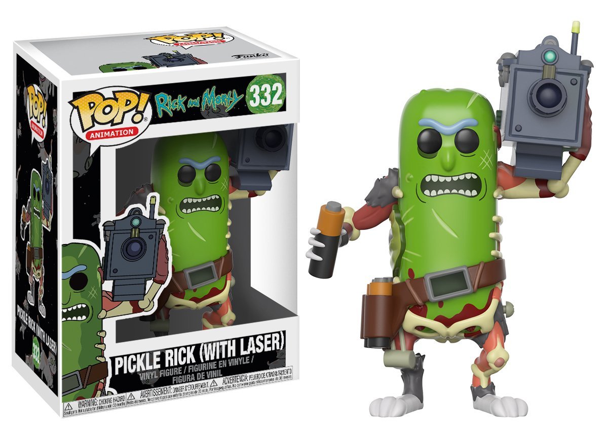 Funko Pop! Animation: Rick &amp; Morty - Pickle Rick with Laser Collectible Figure