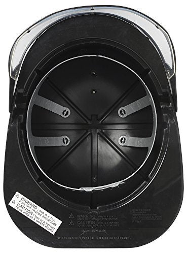 Aeromax Firefighter Helmet with Movable Visor, Black, Adjustable Size