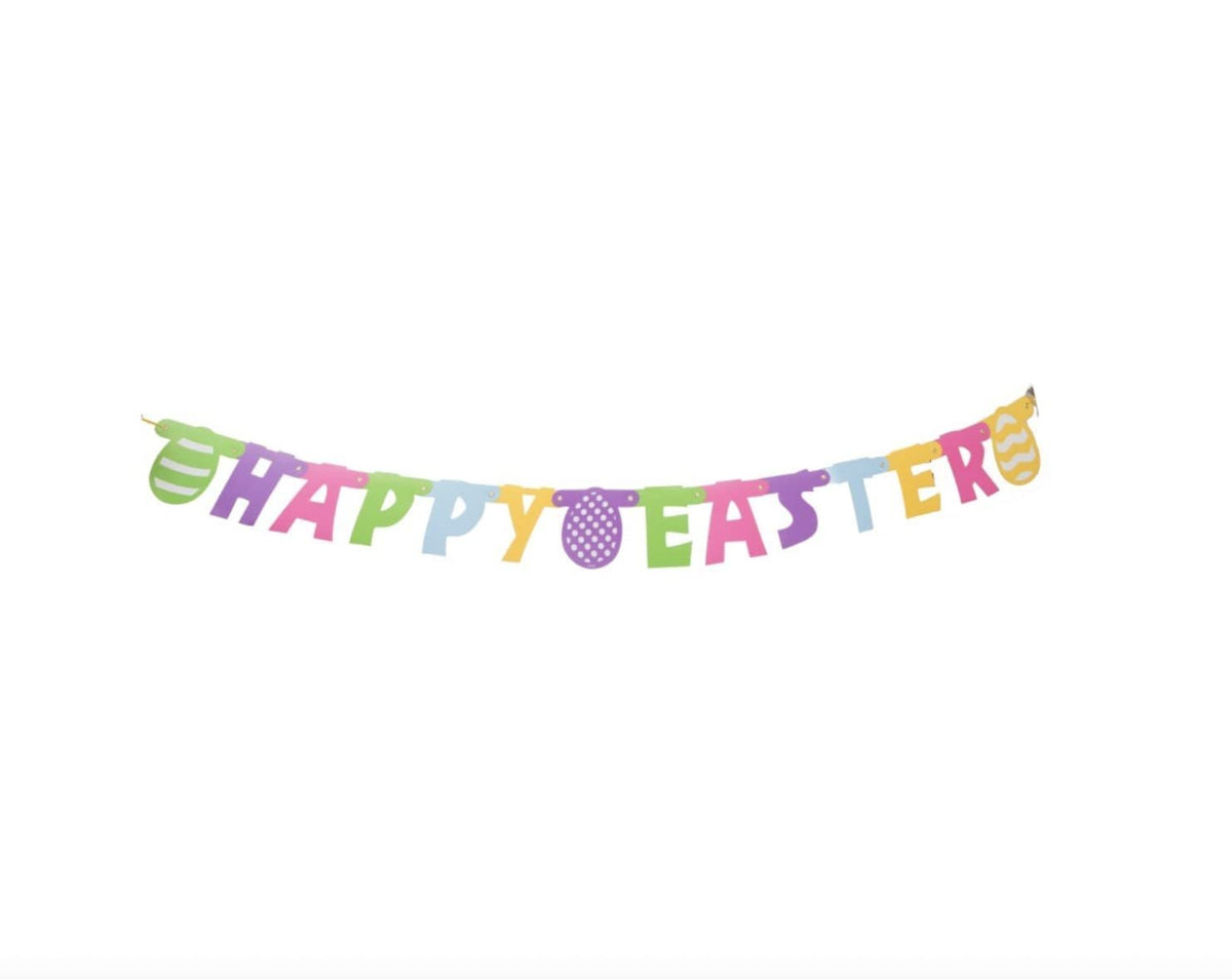 Vibrant Happy Easter Jointed Banner - 6&quot; x 9&quot; (Pack of 1), Ultimate Party Decoration, Multi-Color &amp; High-Quality Material Perfect for Easter Celebration