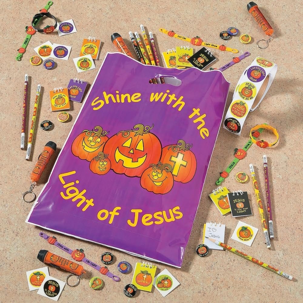 Fun Express - Christian Pumpkin Pencils for Halloween - Stationery - Pencils - Pencils - Printed - Halloween - 24 Pieces