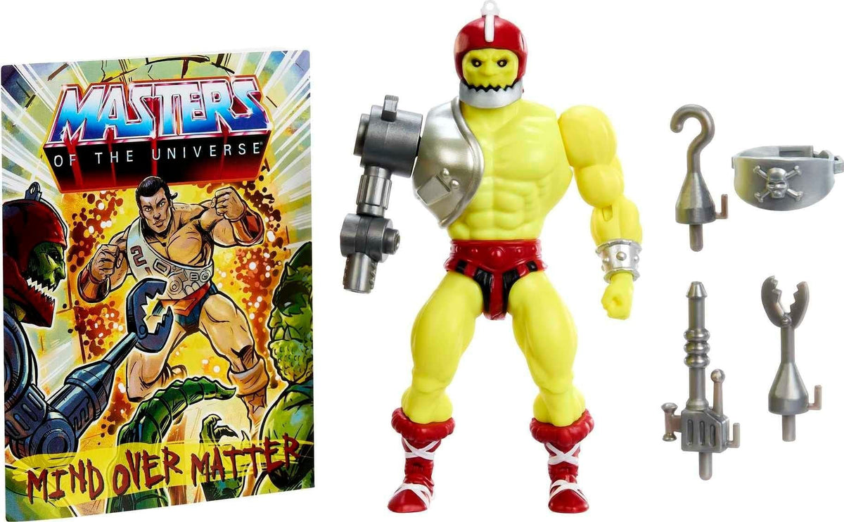 Masters of the Universe Origins Toy, Trap Jaw Action Figure, Posable with Mini Comic Book, MOTU Collectible