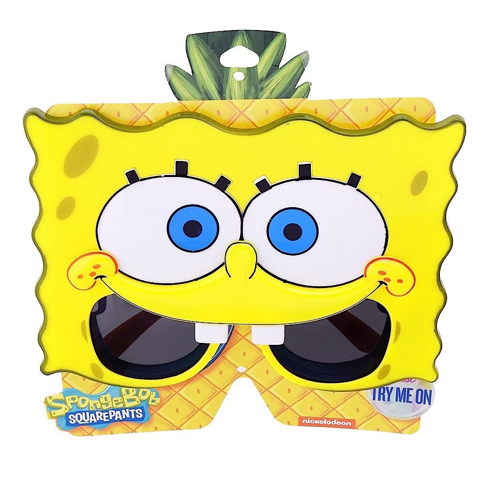 Sun-Staches Official Spongebob Glasses | Costume Accessory with UV400 | One Size Fits Most