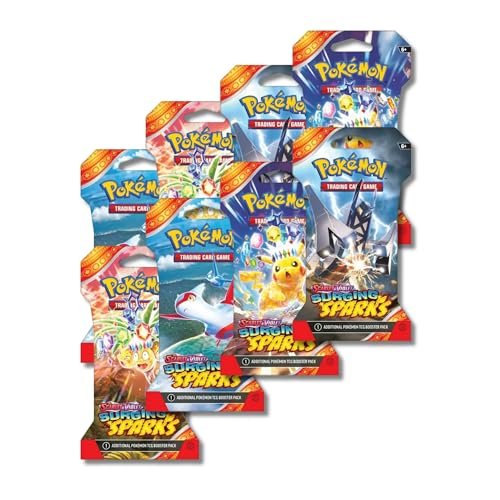 Pokemon TCG Surging Spark Booster Pack Lot (8 Packs) - 80 Cards