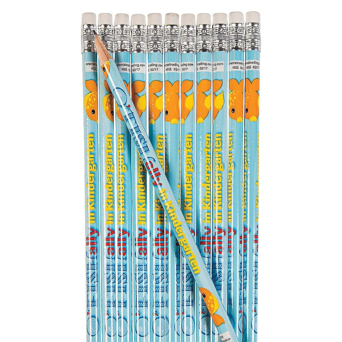 Fun Express Kindergarten Pencils - 24 Pieces - Educational And Learning Activities For Kids