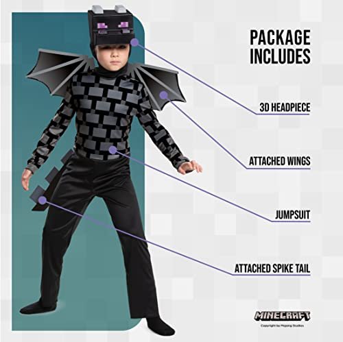 Disguise Minecraft Ender Dragon Costume for Kids, Video Game Character Outfit