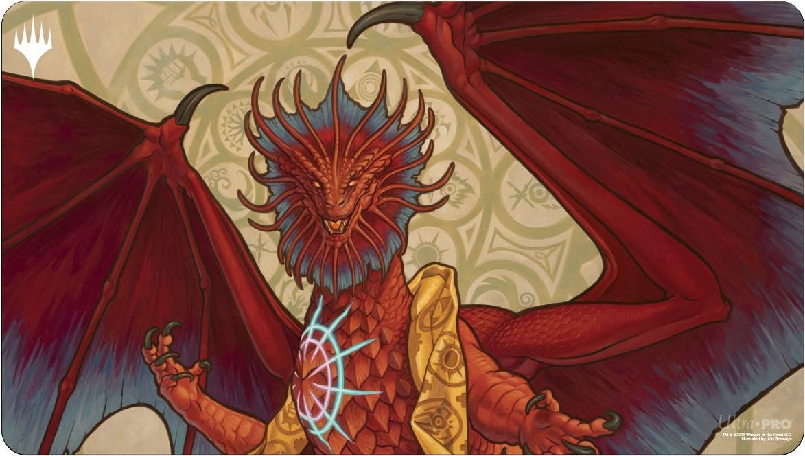 Ultra PRO - MTG Murders at Karlov Manor Playmat Niv-Mizzet, Guildpact, Durable Tabletop Professional Card Game Desk Mat Accessories MTG Collector&#39;s Item