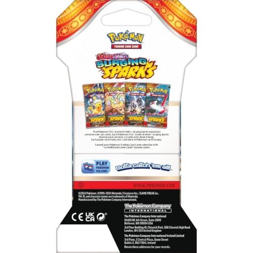 Pokemon TCG Surging Spark Booster Pack Lot (8 Packs) - 80 Cards