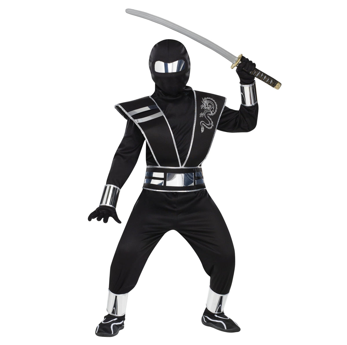 Fun World boys Mirror Ninja Silver
