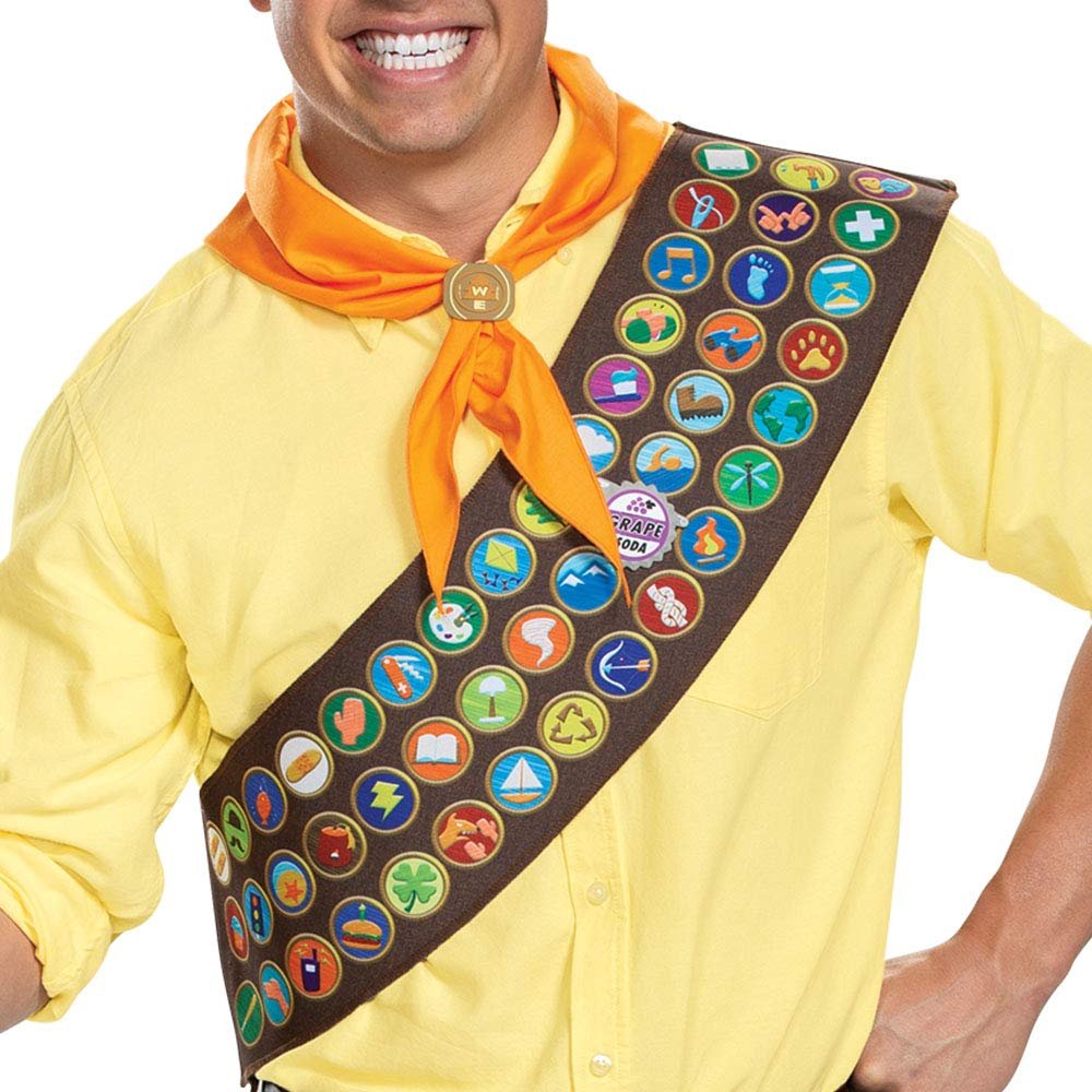 Disguise Men&#39;s Disney Pixar Up Russell Costume Accessory Kit, Adult Size