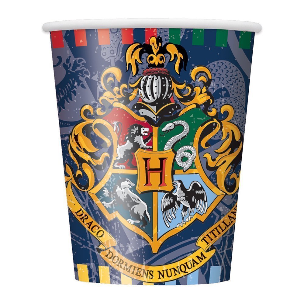 Disposable Paper Cups - 9 Oz, Harry Potter, 8 Pcs