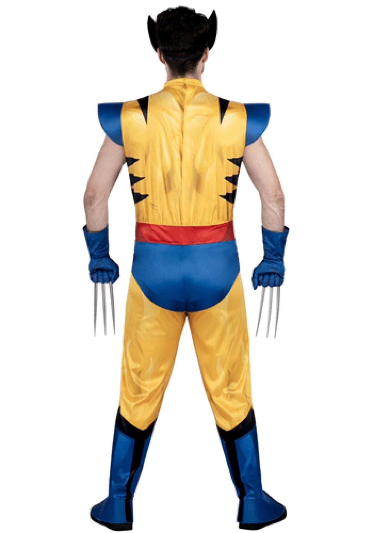 MARVEL Wolverine Adult Costume - Padded Jumpsuit, Detachable Claws, Plastic Mask, Halloween Outfit - Officially Licensed