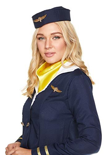 Blue Airlines Flight Attendant Women's Costume