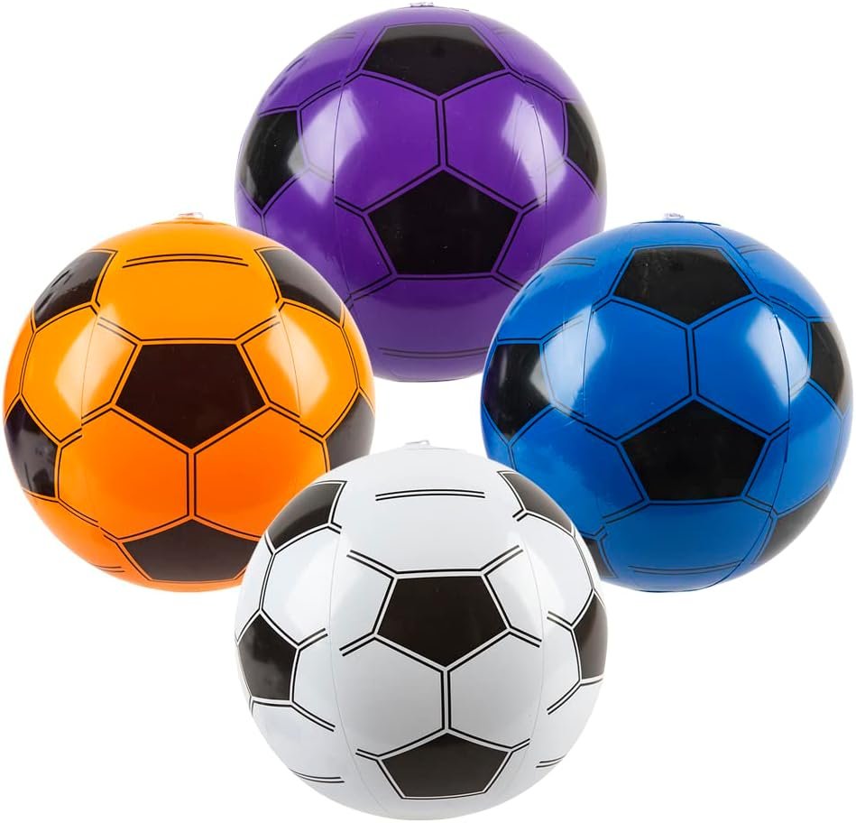 Inflatable Soccer Ball - Assorted Colors - 1 per pkg