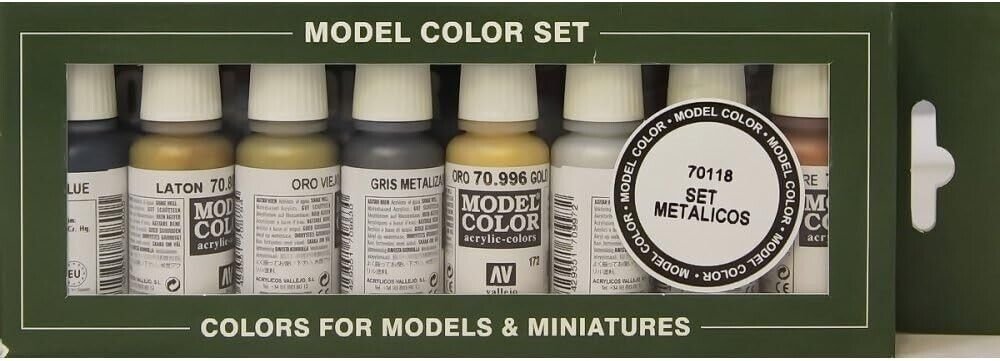 Metallic Colors, 17ml (Set of 8)
