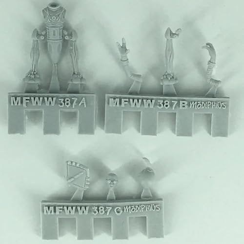 Modiphius Entertainment: Fallout: Miniatures - Zetans: Invaders from Beyond - 5 Resin Figures, Appalachia Wave, Unpainted & Unassembled, Licensed
